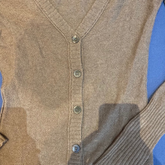 Cashmere cardigan-inhabit-brown-small - Picture 2 of 5